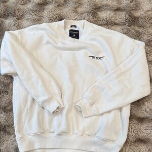 Abercrombie & Fitch White Crewneck F1 McLaren Oversized Sweatshirt